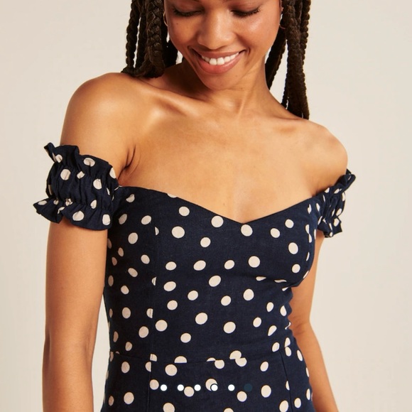 Abercrombie off-the-shoulder mini dress - Picture 3 of 6